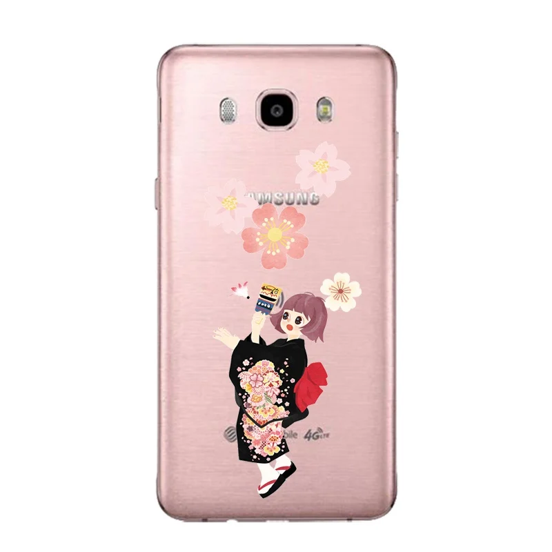 Мягкий прозрачный чехол из ТПУ с рисунком вишни для Samsung J3 J5 J7 S6 S7 S8 note8 A3 A5 C7 J2prime