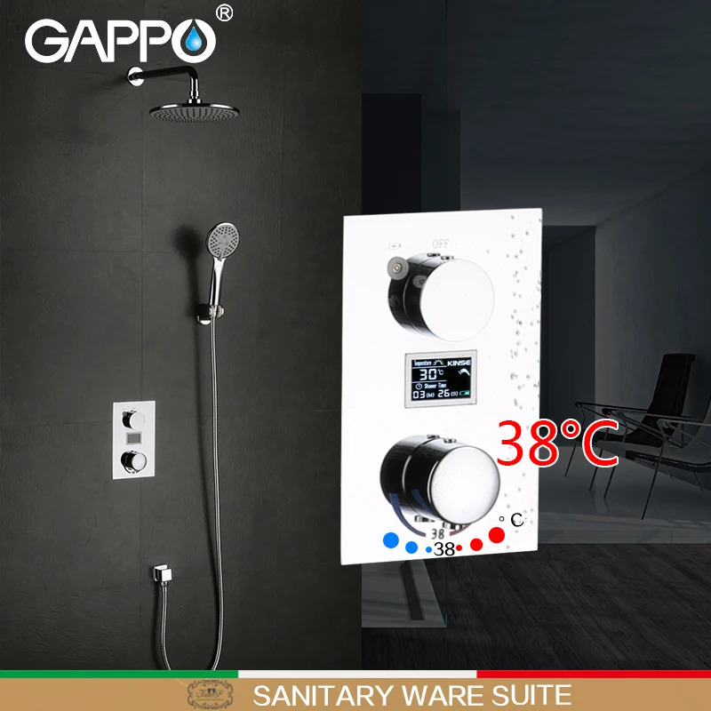 GAPPO смеситель для душа ванны термостатический настенный душа|Смесители душа| |