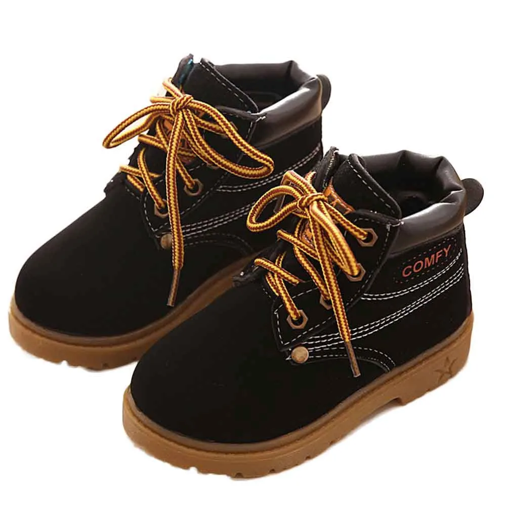 Обувь для мальчиков и девочек армейские кроссовки Martin детские зимние Утепленные