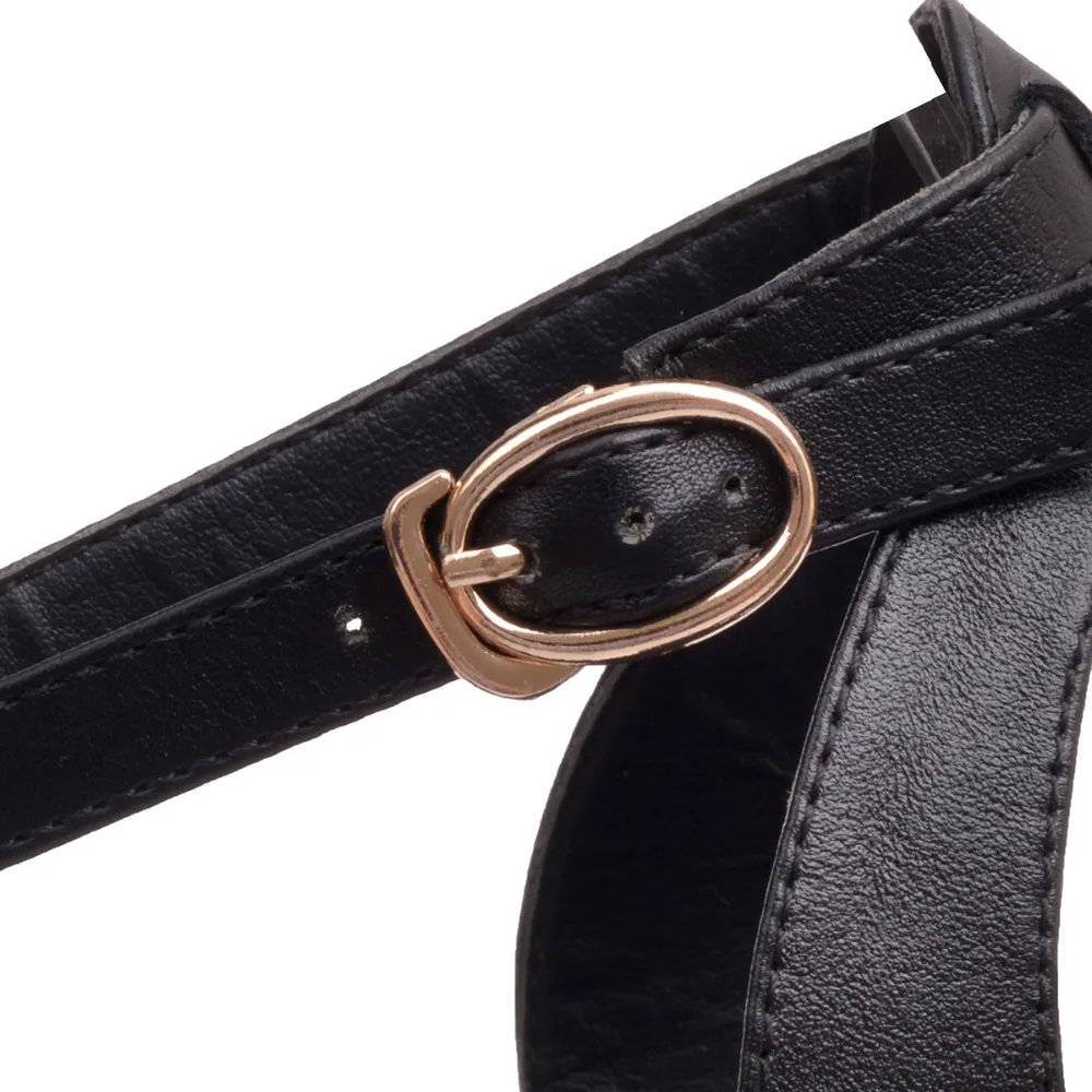 Женские босоножки из воловьей кожи на плоской подошве большие размеры 34-43 | Обувь