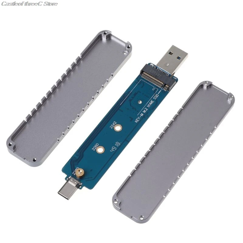NVMe M.2 корпус SSD для USB 3 1 Type-C и Type-A адаптер конвертер PCI-e (M Key) | Компьютеры офис