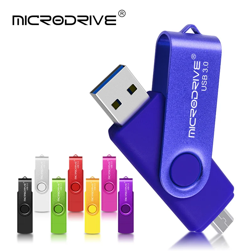 Смартфон USB флэш накопитель металлический флеш 64 Гб Флешка 32 3 0 OTG внешний micro usb