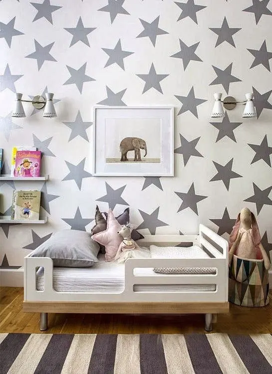 30 Stars Kids Baby Rooms Decal Poster Wall Stickers DIY Nursery Decoration Bedroom Ceiling Sticker Wallpaper | Дом и сад
