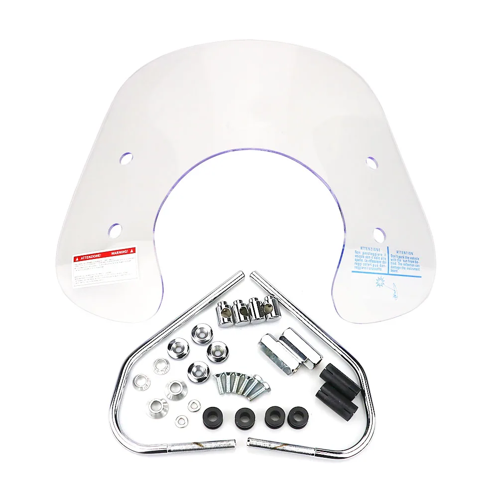 Акриловые ветровые дефлекторы ветрового стекла с кронштейном для мотоцикла VESPA