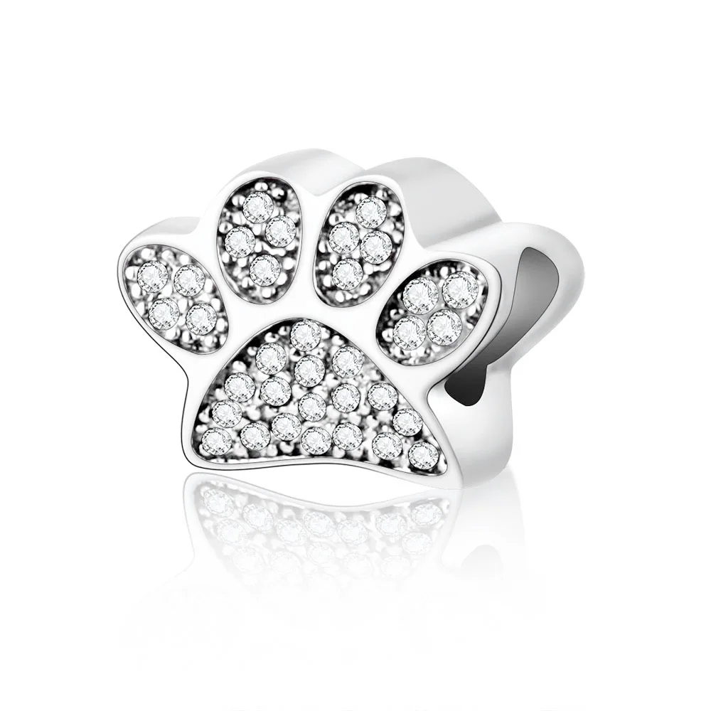 A1 Подходит к оригинальному браслету Pandora, 925 пробы, серебряный, BLESSED Paw Lock, подвески, бусины с прозрачными фианитами, сделай сам, berloque, ювелирное изделие, подарок - Цвет: A1