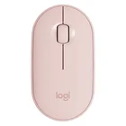 Мышь Logitech M350 Pebble Cobblestone, легкая, бесшумная, Bluetooth, беспроводная, Двухрежимная, бесшумная, портативная, модная