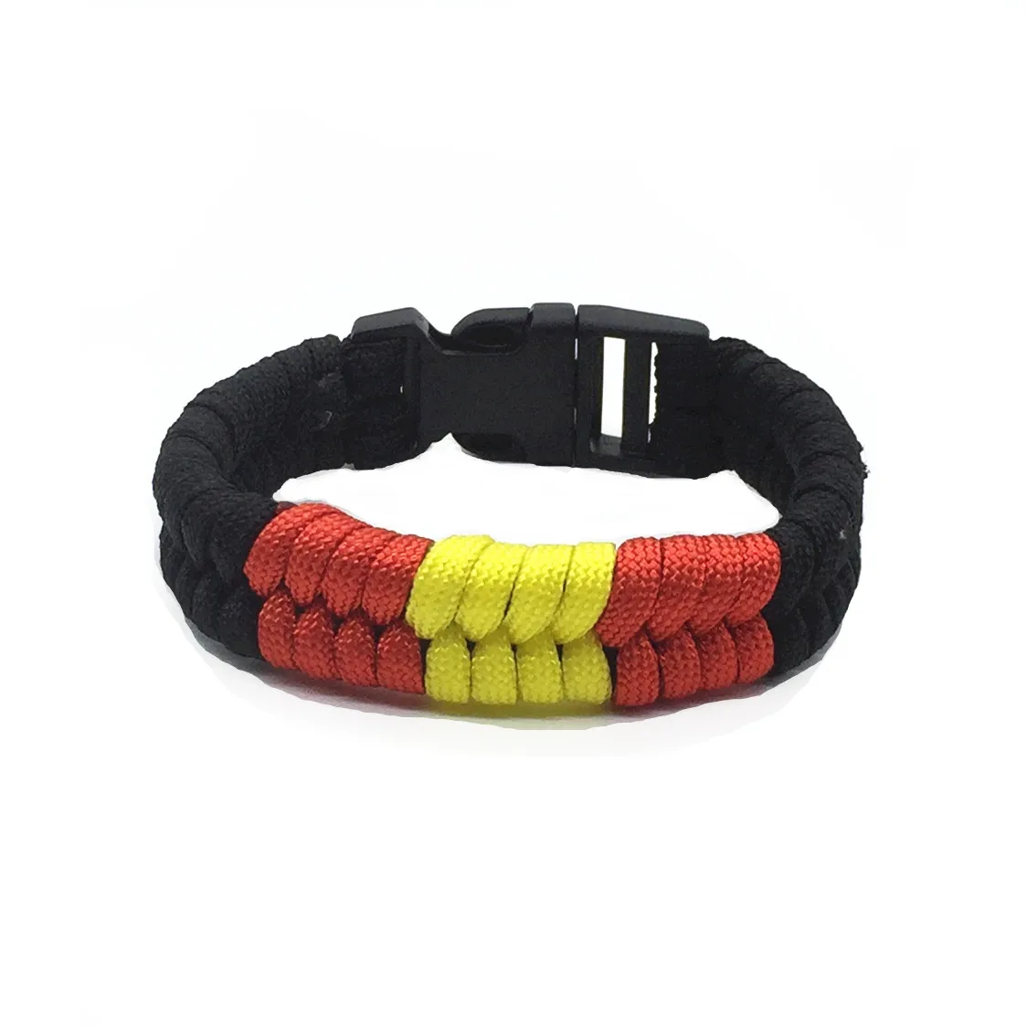Испанская лента с флагом paracord браслет jiu-jitsu браслет Рыбий Хвост веревка выживания браслет - Цвет: 24cm