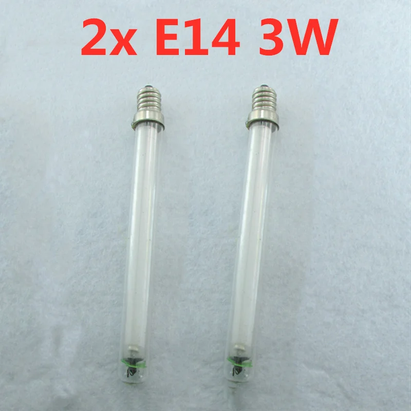 2-Pack 3w E14 UV 365 нм Сменные лампы, жучки, ловушка для мух и комаров, 2x3 Вт E14 365 нм УФ Сменные лампы - Испускаемый цвет: 2 pieces E14 3W