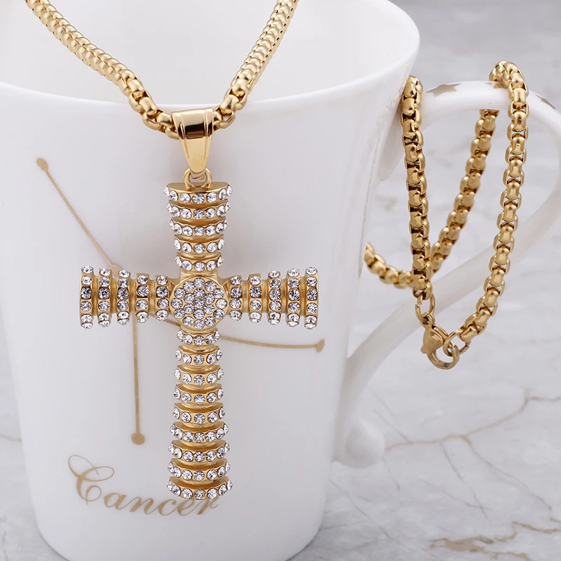 Лучшее ювелирное изделие шикарные подарки золото нержавеющая сталь хип хоп