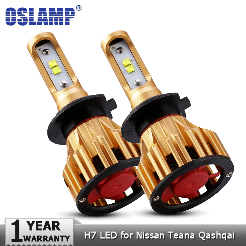 Oslamp H7 светодиодный фар автомобиля лампы SMD 70 Вт 7000LM 6500 к авто огни освещения 12v для
