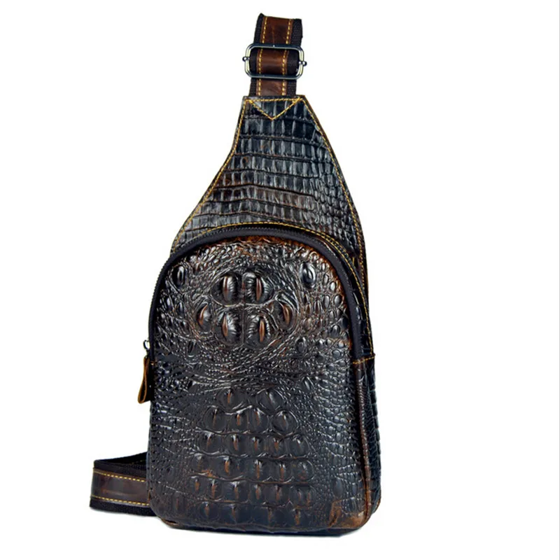 100% гарантия нагрудные сумки из натуральной кожи мужские сумки-мессенджеры