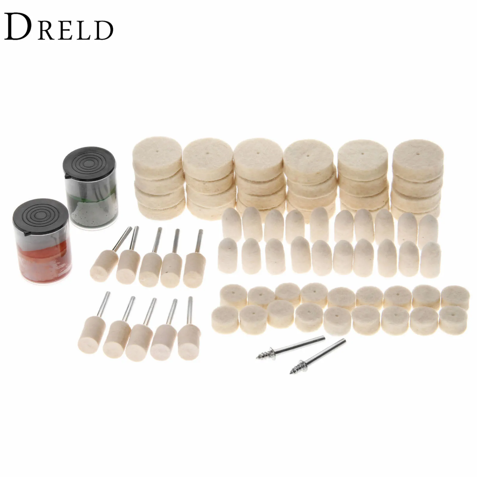 76 шт. аксессуары для Dremel абразивный мягкий войлочный полировальный диск