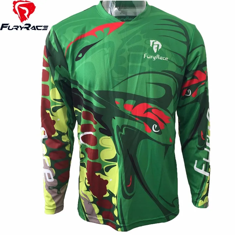 Fury Racing мужские и женские майки для горного велосипеда MTB, для мотокросса, для мотоцикла, BMX, рубашка для велоспорта, Джерси DH, одежда