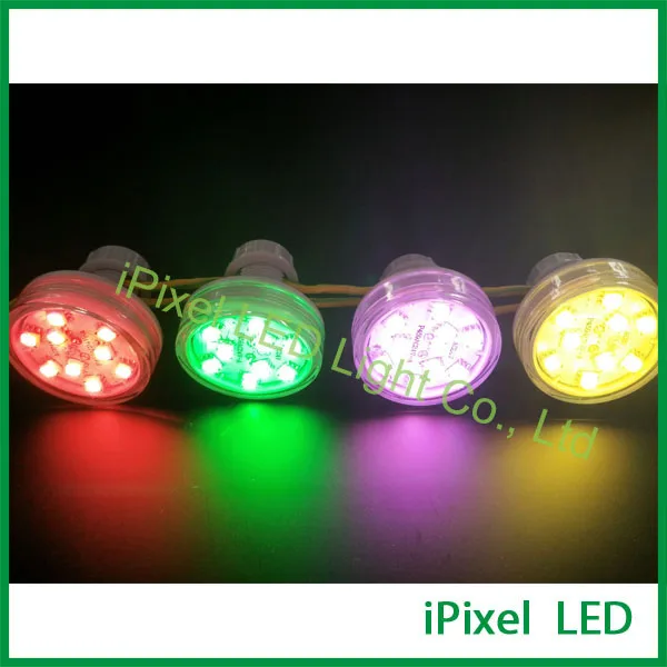 AC24V 45 мм Внутренний контроль 9 smd 5050 rgb программируемая светодиодная точечная