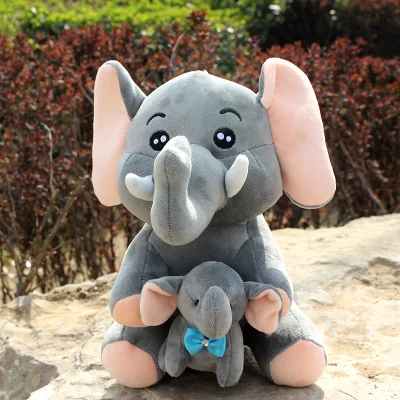 Мягкая плюшевая игрушка Большой размер 40 см мультяшный Серый слон для матери и