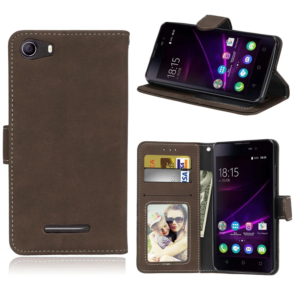 Brown Чехлы для телефонов BQ Mobile 5065 Choice BQS-5065 чехол матовый винтажный из искусственной кожи флип-сумки кошелек для BQ BQS 5065 Choice чехол s - Цвет: Brown