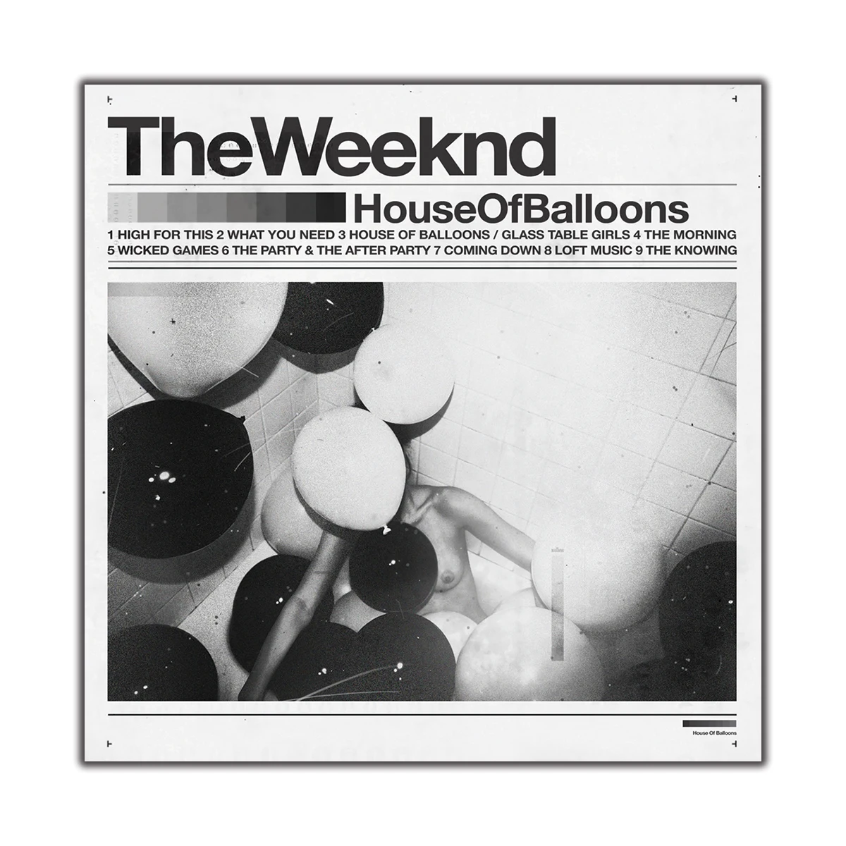 Плакат Weeknd с изображением дома воздушных шаров Настенный декор холст для декора