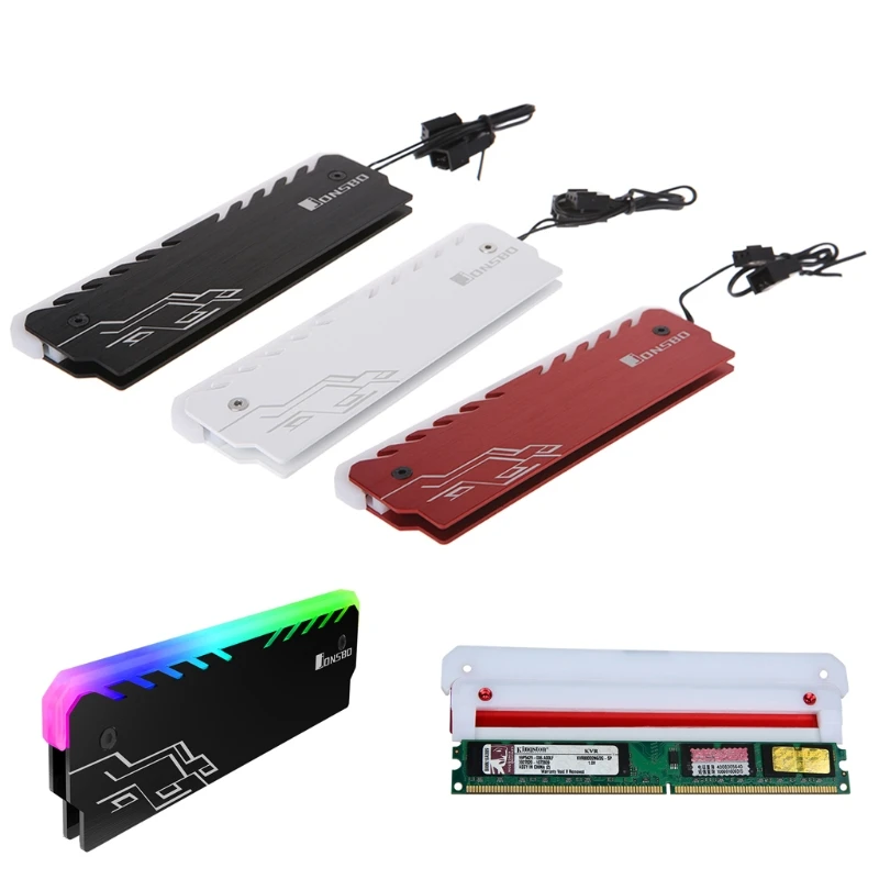 Алюминиевый теплоотвод ОЗУ охладитель RGB 265 свет радиатор Настольный охлаждающий