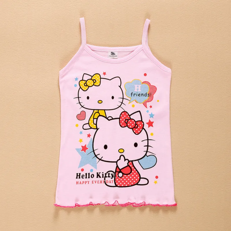 Прекрасные летние для маленьких девочек Минни Топы Дети младшего возраста жилет