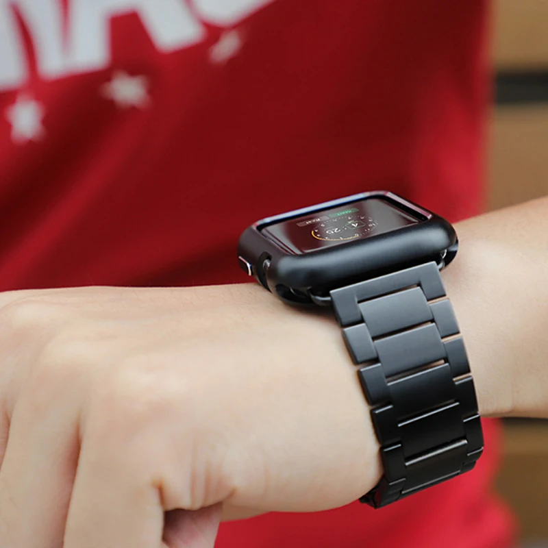 Магнитный адсорбционный металлический чехол Защитный чехол для Apple Watch 38 мм 42 мм Серия 1 2 3 для iwatch 40 мм 44 мм чехол бампер