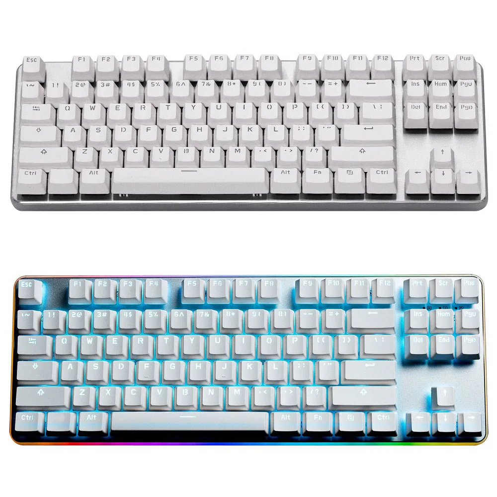 G.K. 87 PRO игровая механическая клавиатура Tenkeyless 87 Key светодиодный светильник RGB с подсветкой Проводная Механическая игровая клавиатура Cherry MX Switch