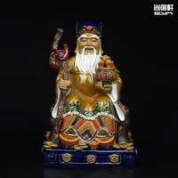 Master of fine arts and crafts Shiwan doll entrance decorated land and small statues Zhaocai ceramic decoration Feng Shui