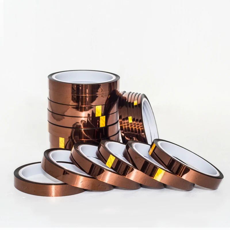 

Высокое качество 20 мм 33 м 100 футов клейкая лента Высокая температура термостойкий Полиимид для электронной промышленности
