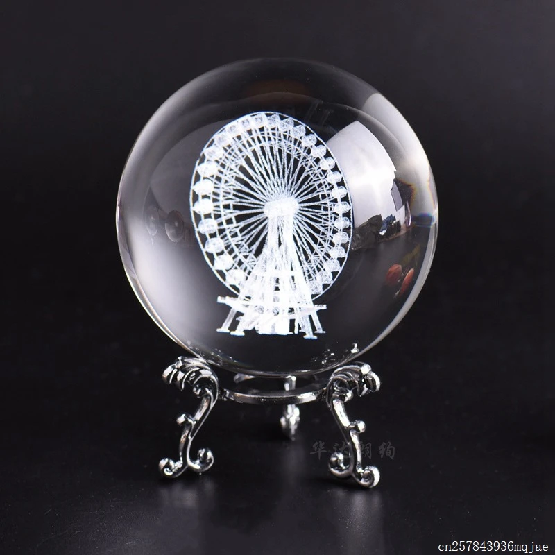 10 шт. миниатюрные хрустальные розы в форме шара