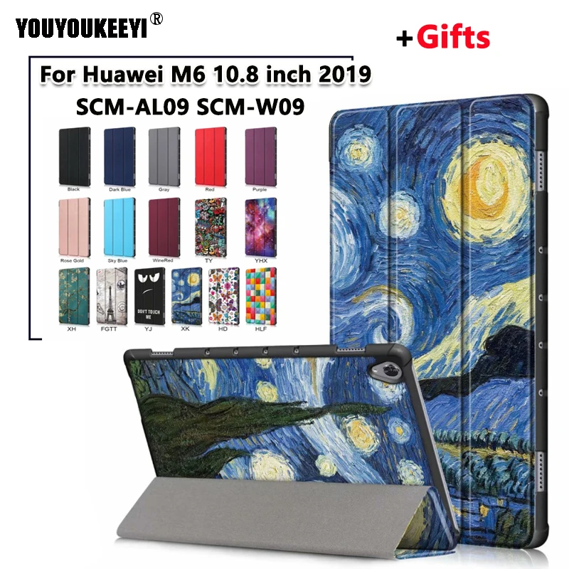 

Новый чехол для Huawei Mediapad M6 10,8 дюйма, умный чехол для Huawei mediapad M6 10,8 дюйма, SCM-L09/W09 2019, новый планшет + ручка + пленка