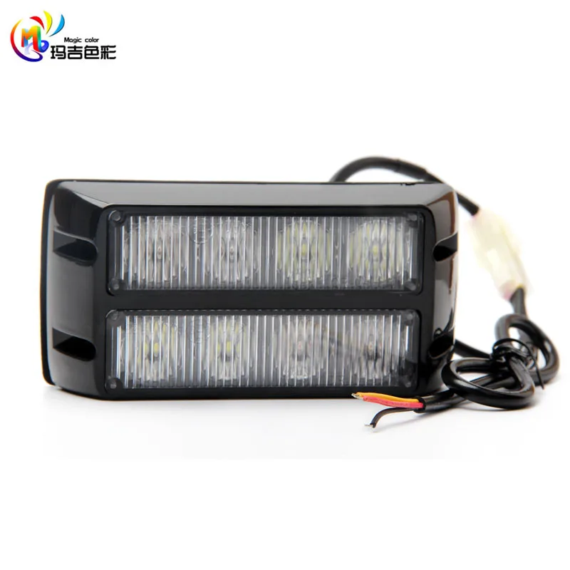Magic ColorM Новый высокомощный 8LED двухрядный 12В/24В Автомобильный Стробоскоп
