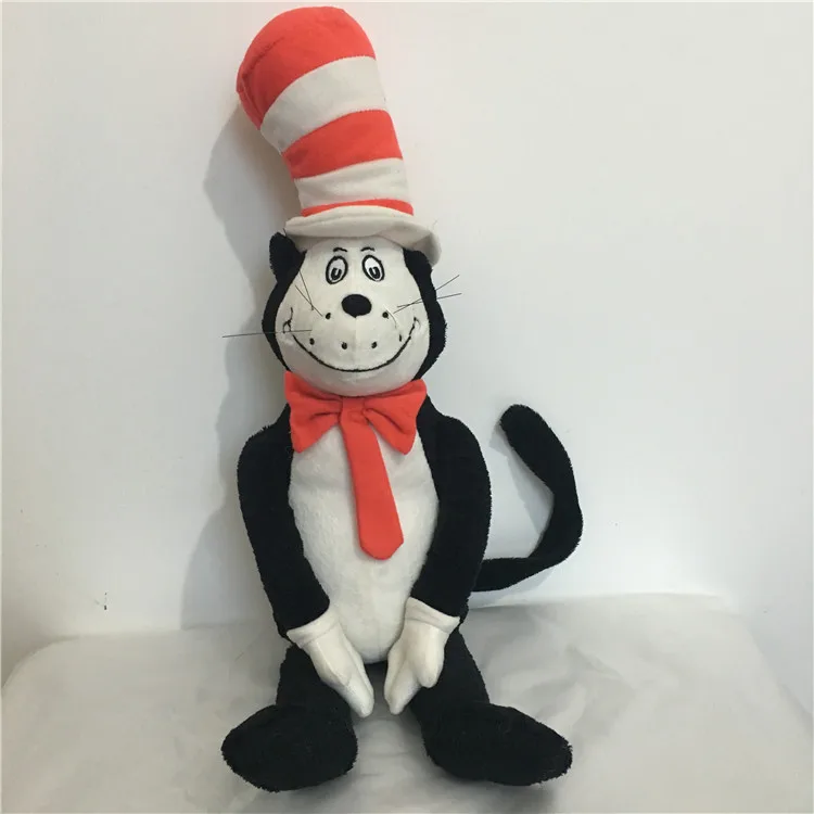 Dr. Seuss Классический Аниме Кот в плюшевая игрушка в шапке мягкая игрушка кукла подарок на день рождения для вашего ребенка 50 см
