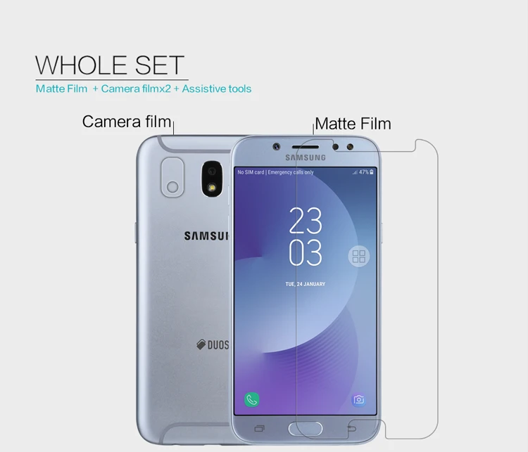 Для Samsung Galaxy J7 2017 Защитная пленка NILLKIN Супер прозрачная защитная против