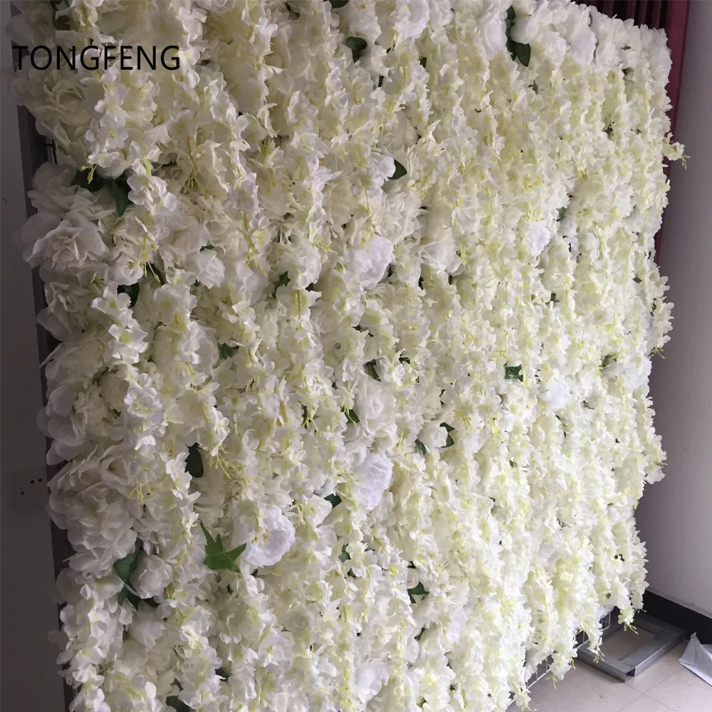 Искусственный 3D цветок TONGFENG 10 шт./лот настенная шелковая Пионовая Роза свадебное