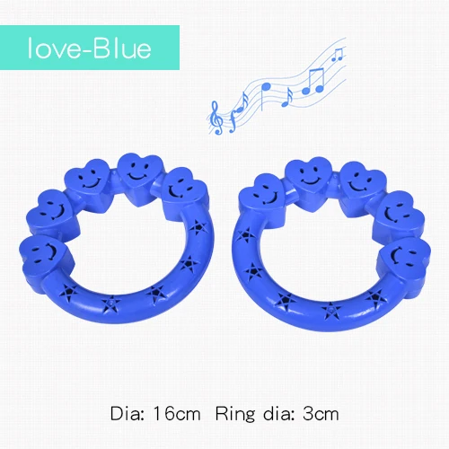 03love Blue Ruizhi Детские звуковые гимнастические кольца для детского сада Утренние упражнения на открытом воздухе спортивные игрушки школьные игры Детские игрушки RZ1056 - Цвет: 03love Blue