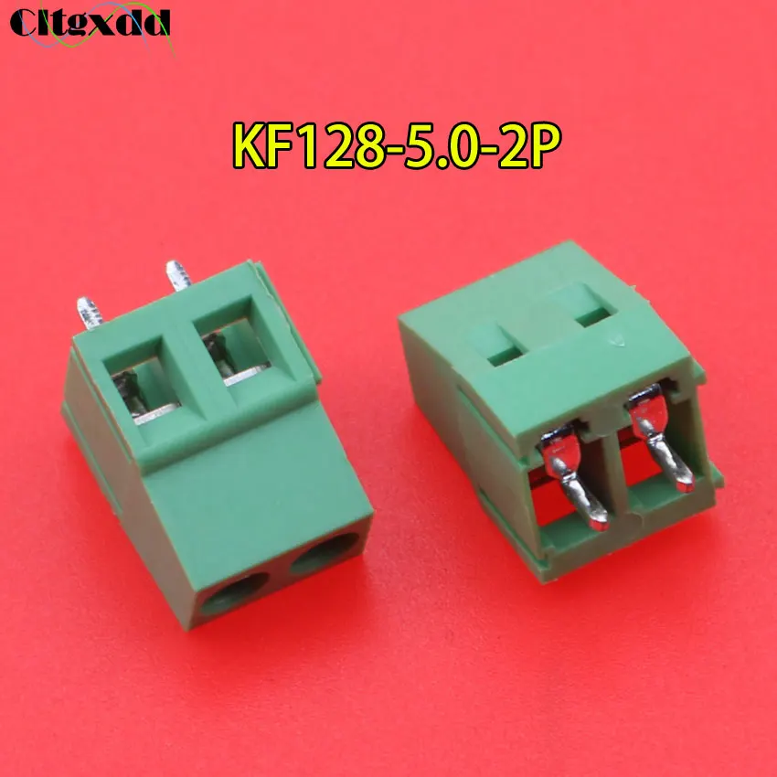 Cltgxdd 1 шт. KF128-5.0-2P 3P KF128-5.0 KF128 винт 2Pin 3Pin 5 0 мм прямой контакт PCB клеммный блок |