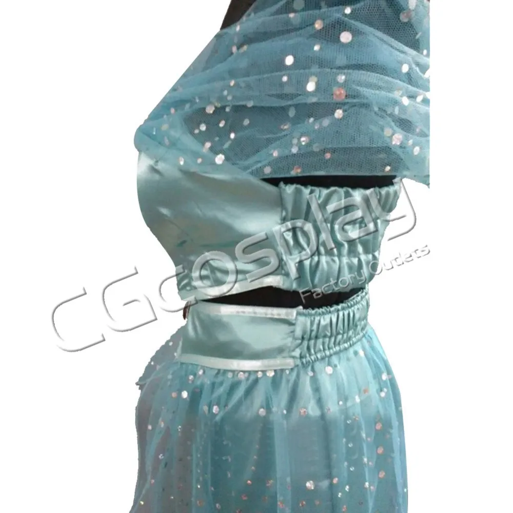 Бесплатная доставка Косплэй костюм Алладин Принцесса Жасмин платье новый в