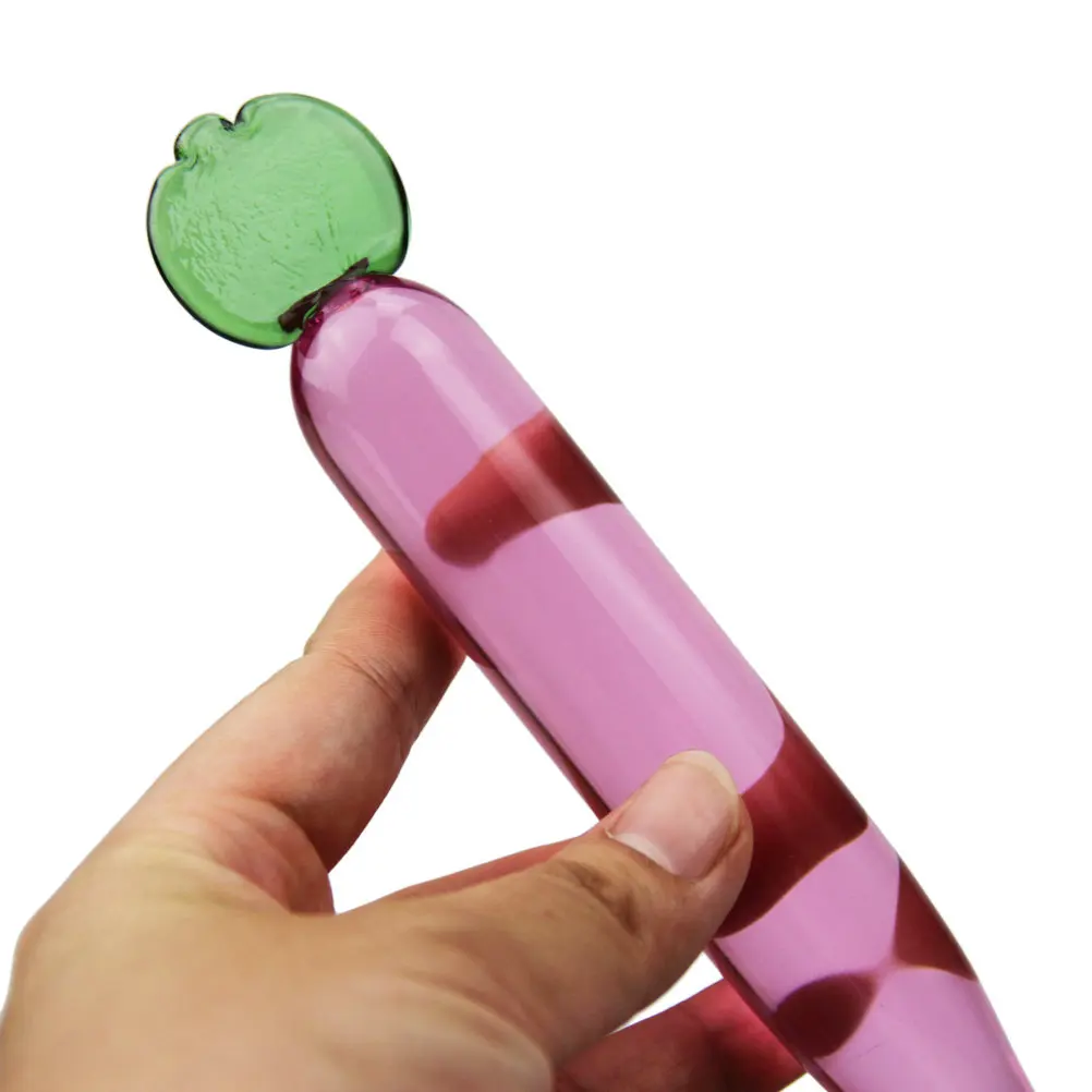 Стеклянный анальный фаллоимитатор розовая Анальная пробка анальная трубка для