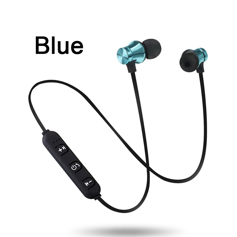 Синий Беспроводные Bluetooth наушники для Oneplus 6T 6 5T 5 3t 3 Xiaomi Redmi Note 7 Pro 6 5 Honor 10 9 Lite 8 наушники с микрофоном - Цвет: Синий