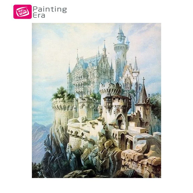5D Diy Diamond Painting fairytale Castle Embroidery photo 3D Cross Stitch Full Round Mosaic Home Decor Gift|diamond mosaic|diamond paintingdiamond