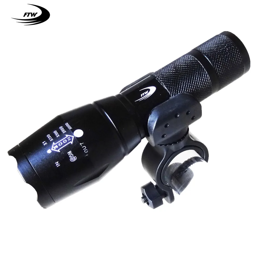 Фонарь велосипедный FTW T6 светодиодный 5 режимов 7 Вт 8000 лм|flashlight holder|led bike frontbike front |