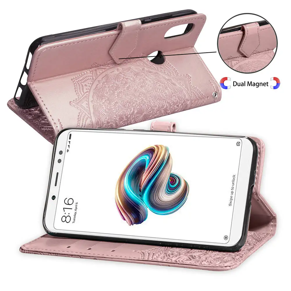 Чехол-книжка с рисунком мандалы для Xiao mi Red mi 6 6A Note 6 Pro 5 Plus Note 5A Prime для Xiaomi mi A2 Lite 8 MAX 3 Pocophone F1