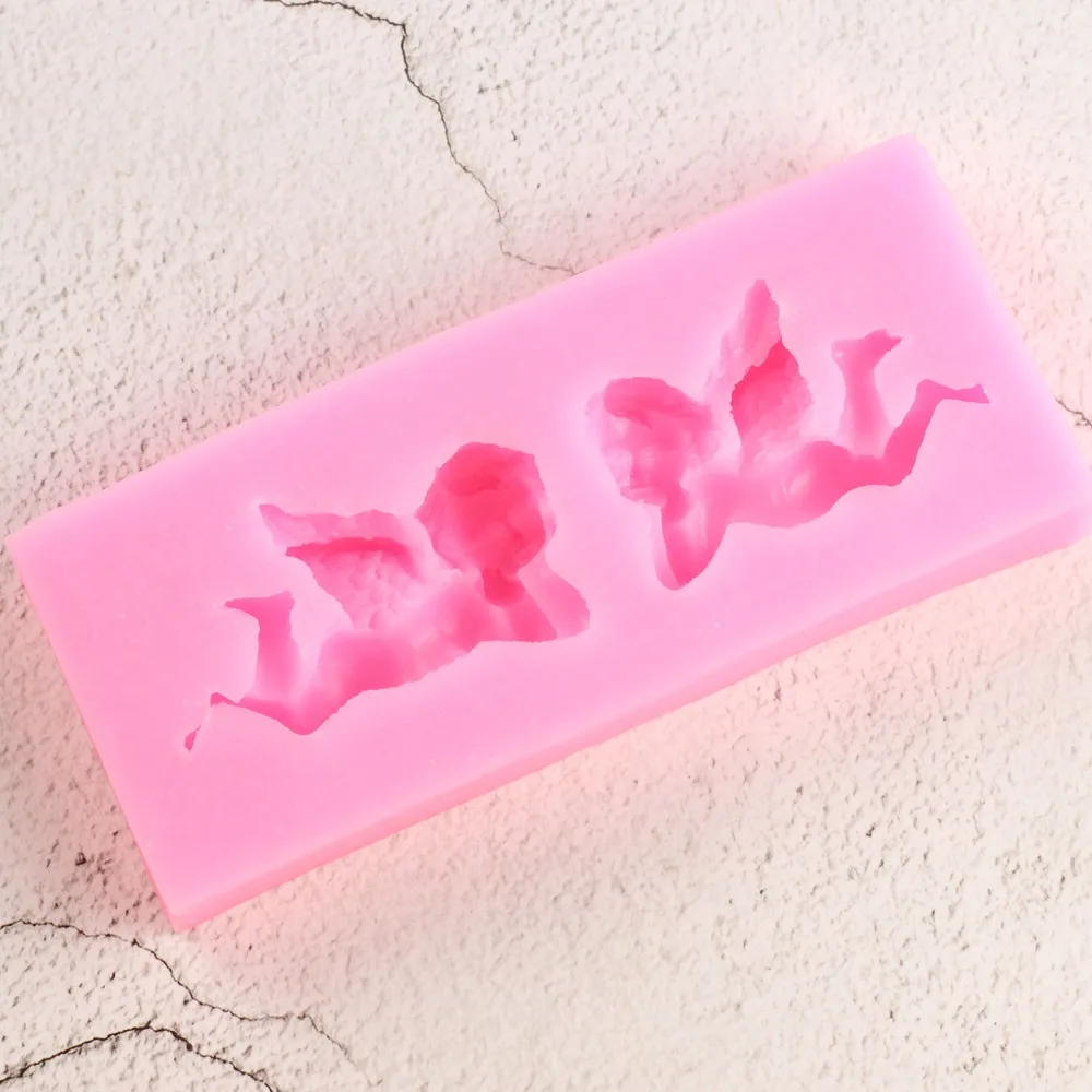 Sugarcraft силиконовая форма с изображением ангела помадка форма для украшения торта инструменты Конфеты глина формы для шоколадной мастики Смола глина мыло формы