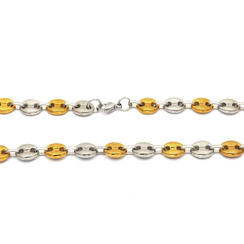 Brother подарок оптовая продажа ожерелье из нержавеющей стали золото и серебро Цвет