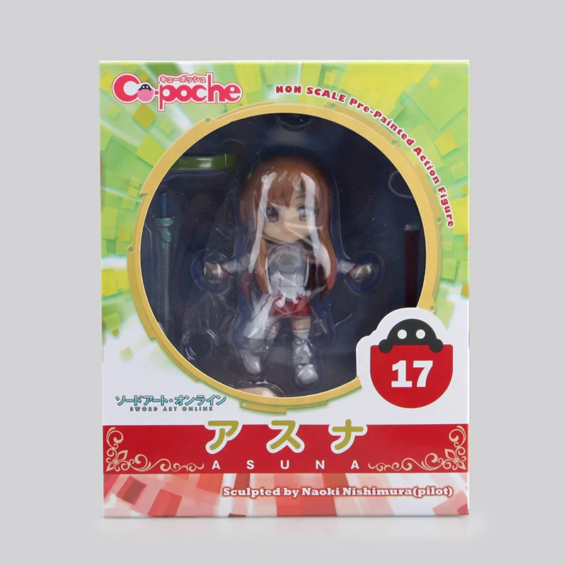 Экшн фигурка Mifen Craft Figma Sword Art Online Q version Asuna 12 см ПВХ сексуальная девушка SAO милые