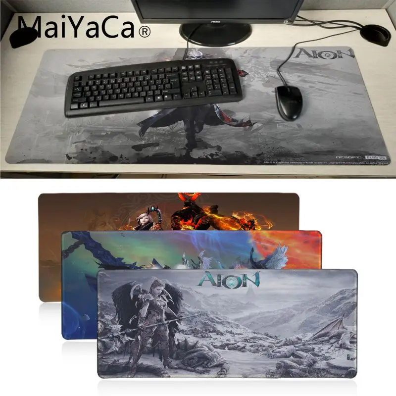 MaiYaCa горячие продажи Aion игра противоскользящие прочные силиконовые компьютерные коврики излучения для украшения рабочего стола Нескользящие резиновые коврики мышь геймер