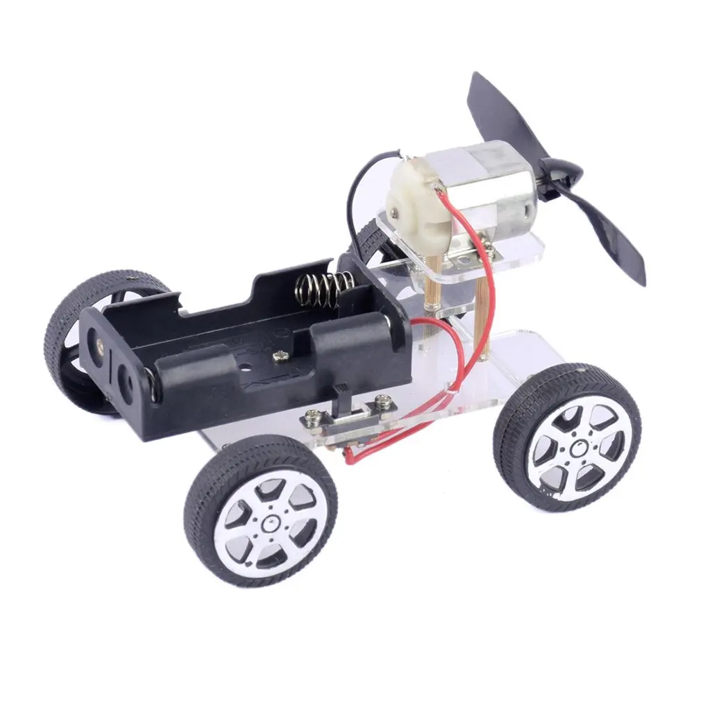 DIY игрушка с ветром сборный автомобиль игрушки ветровым питанием