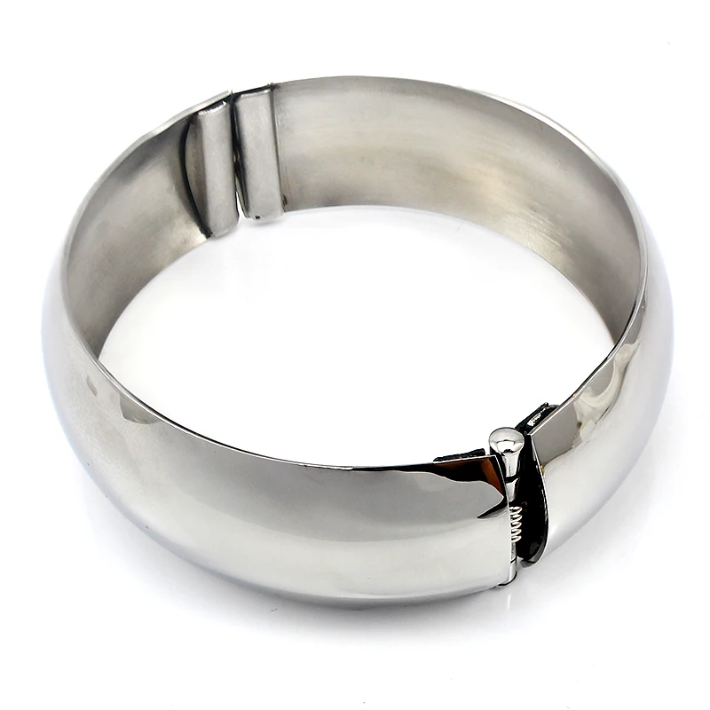 Новый дизайн украшения панк из нержавеющей стали однотонный Блестящий Браслет