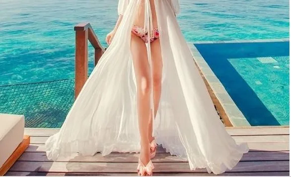 2019 новая богемная длинная юбка пляжная на море шифоновое платье | Женская одежда