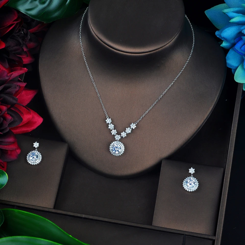 Набор свадебных украшений hiневесты набор круглой формы с красным кубическим