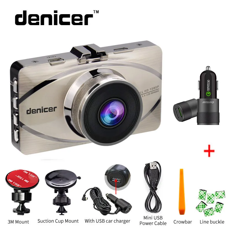 Автомобильная dvr камера Full HD 1080P 170 градусов широкоугольный привод рекордер 3," ночного видения видео рекордер g-сенсор видеорегистратор Регистратор - Название цвета: option 1